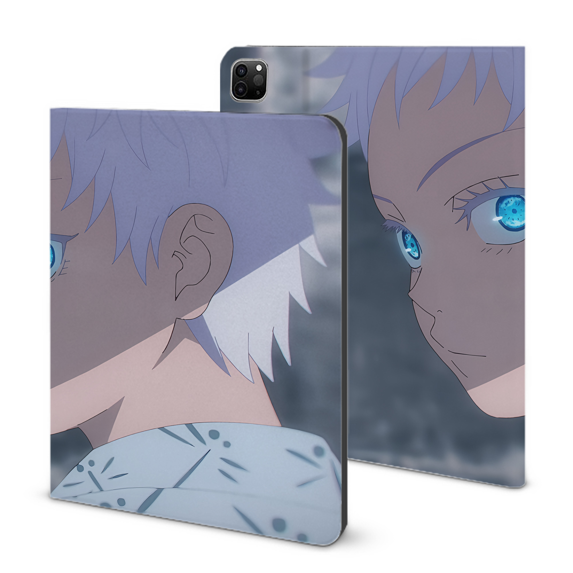 （画像用） 呪術廻戦 Jujutsu Kaisen IPad ケース ブック型 PUレザー TPU 耐衝撃 軽量 薄型 ペン収納なし 全面保護 IPad 各モデル対応